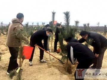 河南酒協黨支部連續(xù)三年開展義務植樹活動